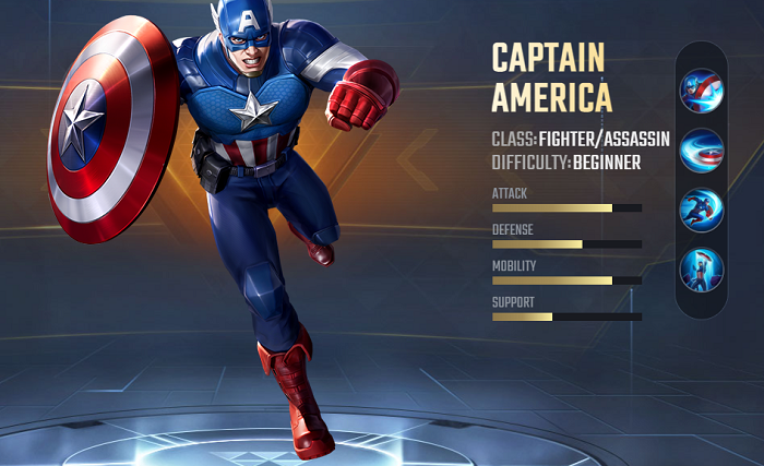 Captain America Skills
