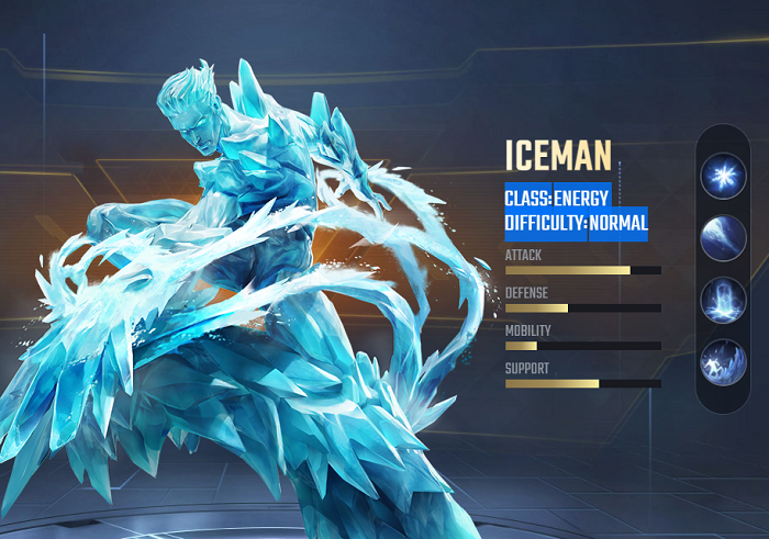 Iceman  skills