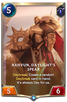 Rahvun, Daylight's Spear