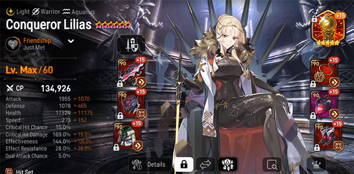 Epic Seven Conqueror Lilias Build Skill Equipment And Artifacts Zathong