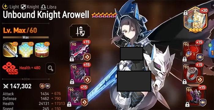 epic-seven-unbound-knight-arowell-gear