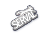 Serval Metal Badge