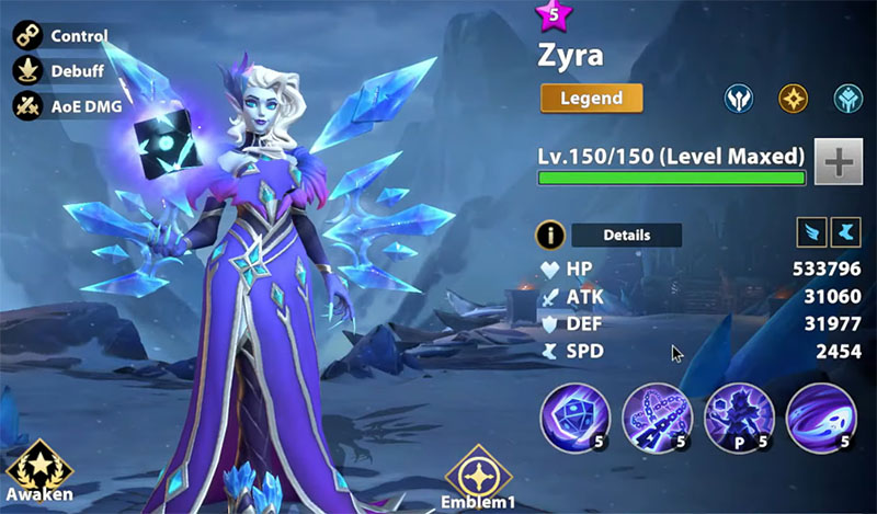 Zyra-infinite-magicraid-build