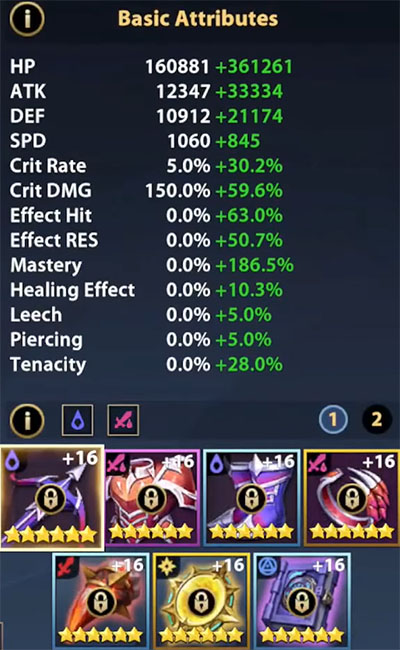 infinite-magicraid-lysander-equipment-artifacts